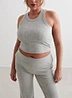 ribbed plus size tank tops